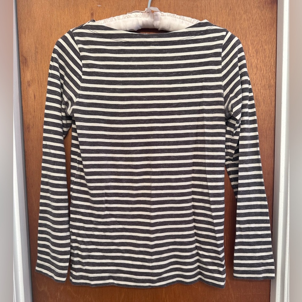 Striped Boat Neck Shirt